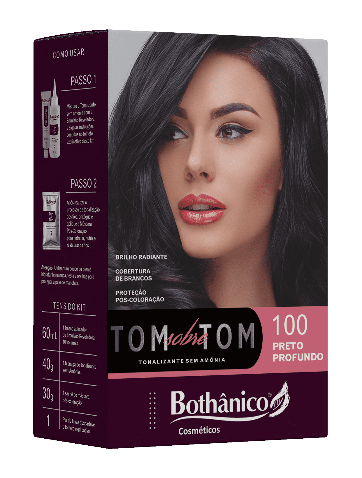 Tonalizante 100 Preto Profundo – Bothânico Cosméticos