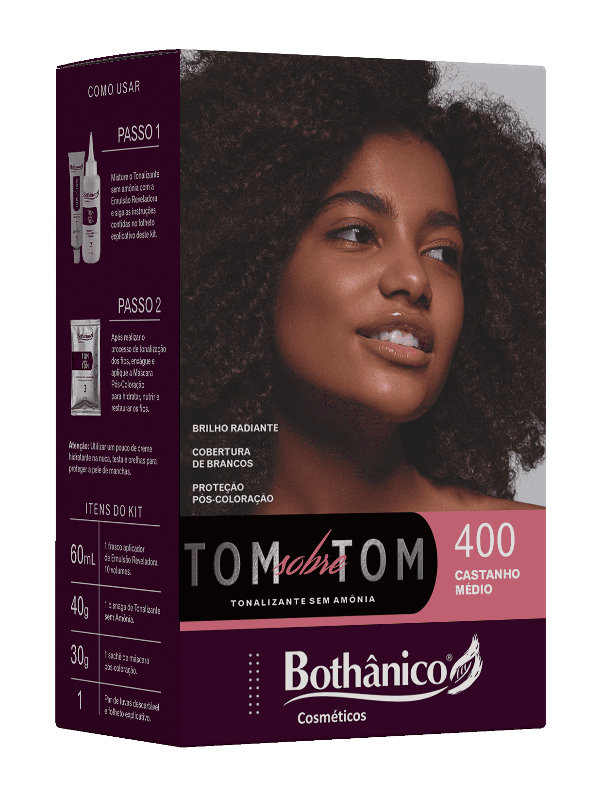 Tonalizante 400 Castanho Médio