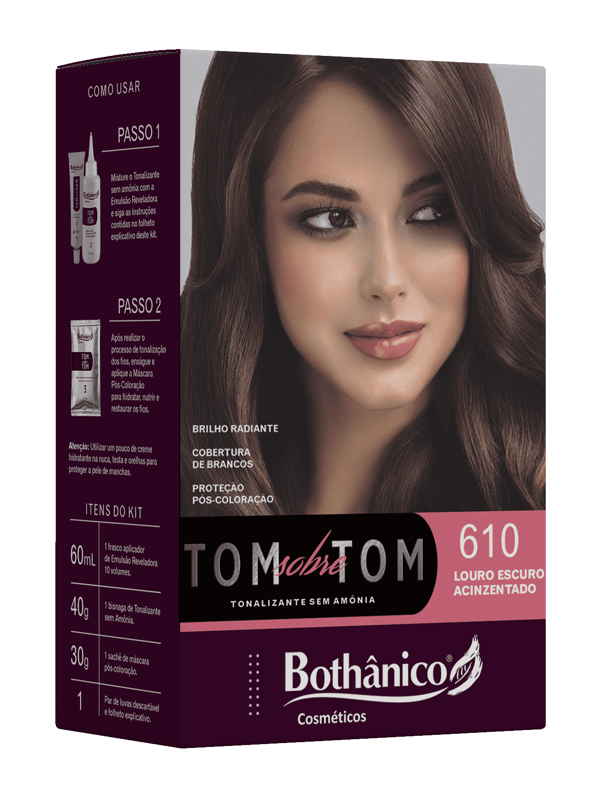 Tonalizante 610 Louro Escuro Acinzentado