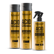 Shampoo + Condicionador + Máscara Líquida Acid Glosss