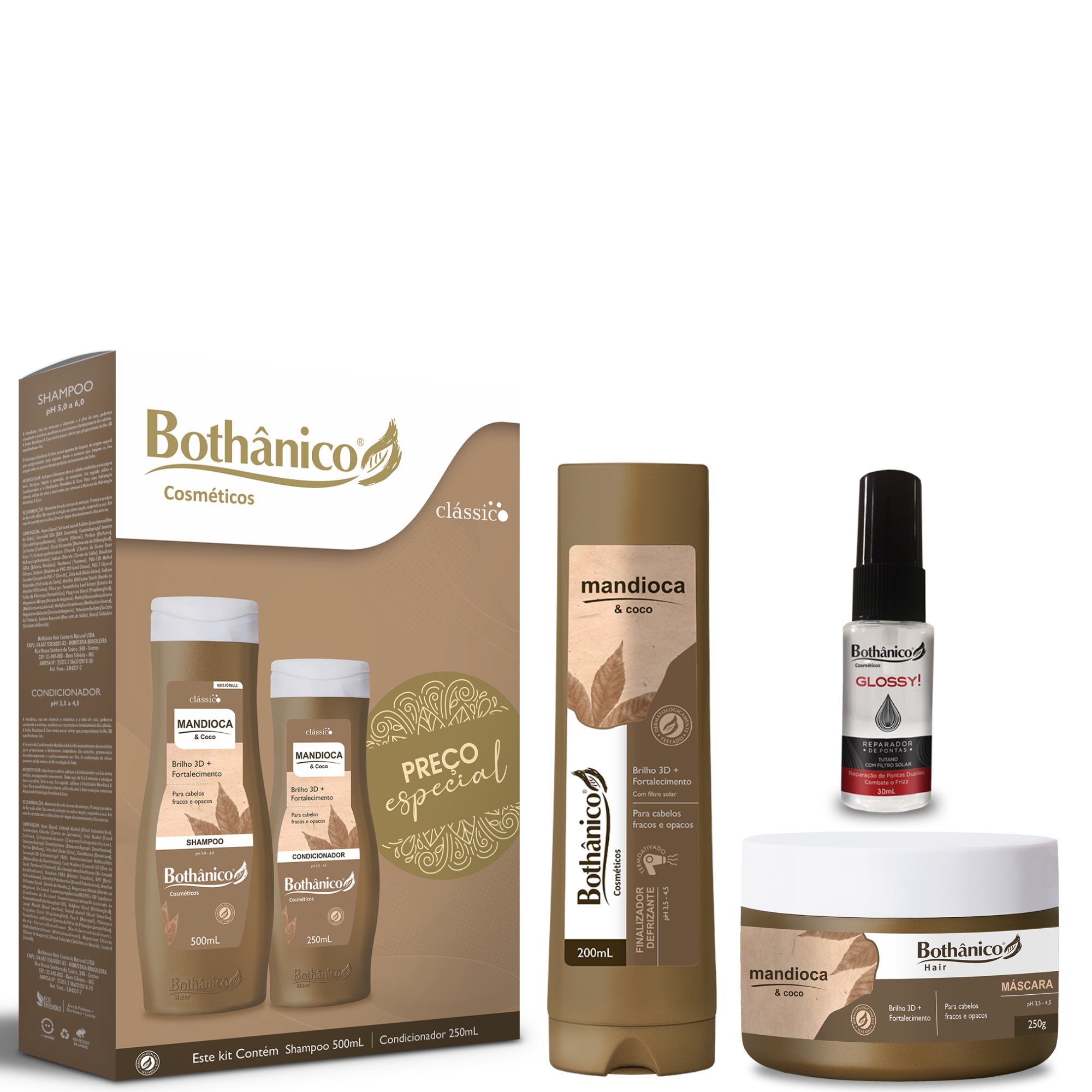 Kit Mandioca & Coco Crescimento Saudável