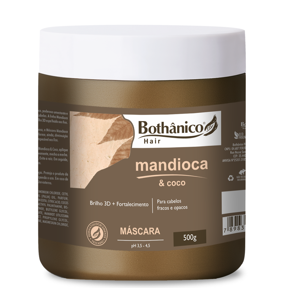 Máscara Mandioca e Coco 500g